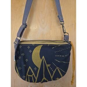 CROSSBODY CANVAS PURSE RACHEL ELISE URBAN/HIKING BAG W/ZIPPER CLOSURE R/E TAG